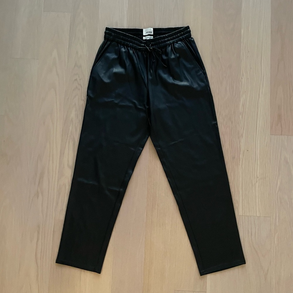 Wilfred Free Faux Leather Pants in Black